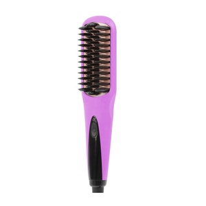 Profesional LED pantalla pelo eléctrico Styler rápido enderezar peine de pelo que labra la herramienta eléctrica plancha de pelo cepillo - Product Image 4