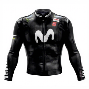 Rossi Ramaha MotoCP Gears Cowhide/Kangaro Leather Motorcycle Track Riding/Racing Made To Measure Hump <b>Mens</b> <b>Biker</b> <b>Jacket</b> CE Armor - Product Image 1