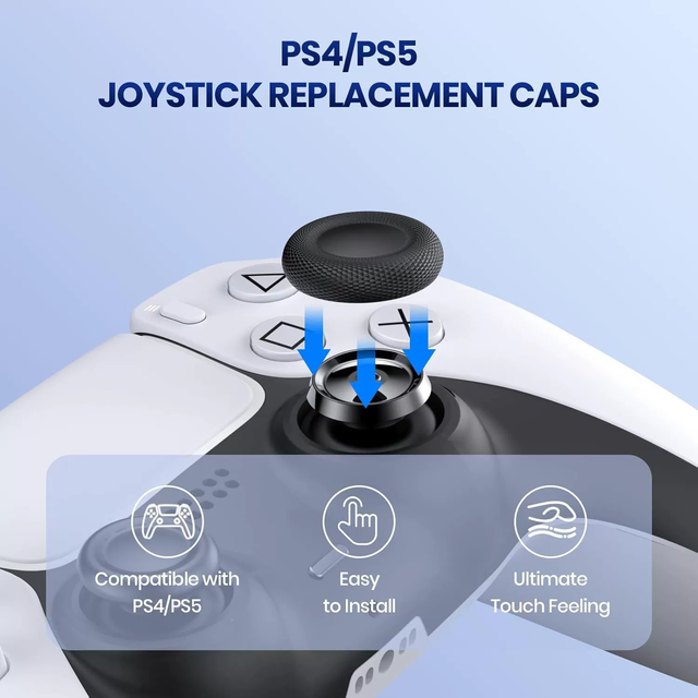 10/50PCS Joystick Replacement Caps for PS5/PS4 Controller Thumbstick Grip Cover Repair Parts for PlayStation 5 Game Accessories