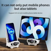 Chargeur rapide sans fil Support de téléphone multifonctionnel Mise à niveau magnétique Mini chaise Chargeur sans fil avec fonction haut-parleur musical