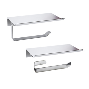 Supporto per fazzoletti <span class=keywords><strong>da</strong></span> <span class=keywords><strong>cucina</strong></span> in alluminio di vendita caldo supporto <span class=keywords><strong>da</strong></span> parete staccabile per bagno <span class=keywords><strong>portarotolo</strong></span> di carta igienica con ripiano per telefono - Product Image 4