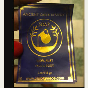 Etiquetas adhesivas de plástico transparente personalizadas con <span class=keywords><strong>sello</strong></span> de lámina dorada, pegatina de lámina en relieve de impresión - Product Image 1