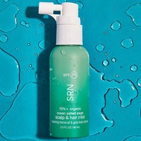 Protection solaire vegan biologique à étiquette privée UVA UVB SPF 30 Vaporisateur pour le cuir chevelu et les cheveux