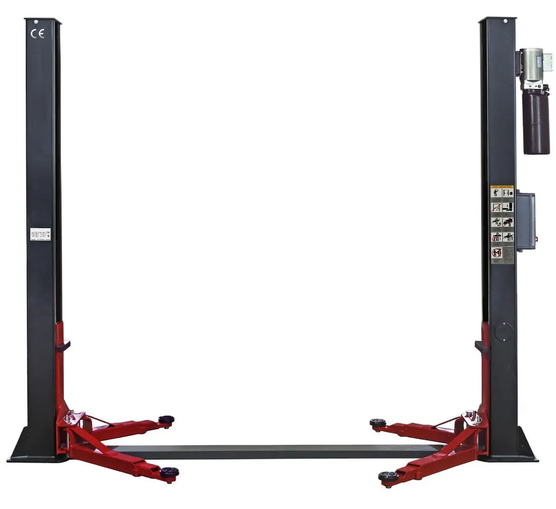 Ce 4.5t Car Lifts Automatic Unlock Electric Release Floor Plate 2 Post Car Lift Hydraulic Car Lift For Service Station
