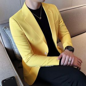 Costume d'affaires décontracté et formel à la mode pour hommes, <span class=keywords><strong>manteau</strong></span> pour hommes Single West, robe de soirée et de mariage, veste, <span class=keywords><strong>manteau</strong></span> Slim Fit à la mode coréenne - Product Image 2