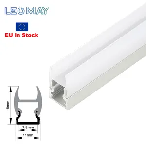 Profilé en aluminium anodisé de bande de Led de surface de livraison directe de l'ue pour le logement avec beaucoup de couverture de couleur