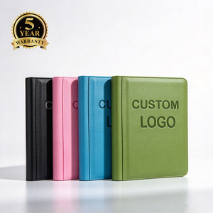 Raccoglitore <span class=keywords><strong>per</strong></span> Carte in Pelle PU a 16 Tasche con Divisori e Logo Personalizzato <span class=keywords><strong>per</strong></span> Organizzazione Mazzi, Album <span class=keywords><strong>per</strong></span> Carte Collezionabili TCG Baseball Sport - Product Image 1