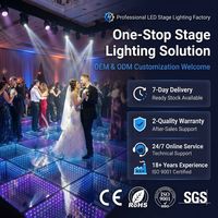 Dalles de panneaux LED magnétiques sans fil 16x16 pieds pour piste de danse de boîte de nuit, contrôle par téléphone, pour mariage