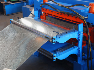 Automatische Doppelschicht-Bodenbelag-Rollen form maschine - Product Image 4