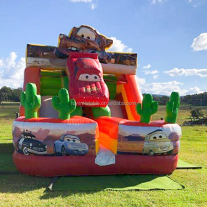 Toboggan humide gonflable de style voiture de dessin animé personnalisé toboggan gonflable de fête pour enfants pour entreprise de <span class=keywords><strong>location</strong></span> - Product Image 3
