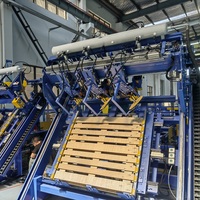 Machine à clouer les palettes en bois entièrement automatique, empileur de palettes, cloueuse de palettes pour bois recyclé