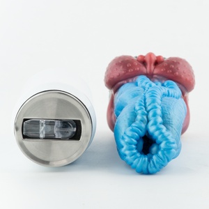 Real Animal Silicone Textured Men's Sex Toy <b>Masturbator</b> Adult Products for Male Masturbation - Product Image 5