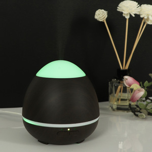 Wood Grain <b>Egg</b> Shaped Humidifier 0.5L Aromatherapy Diffuser With Led <b>Light</b> For Home And Bedroom Use - Product Image 4