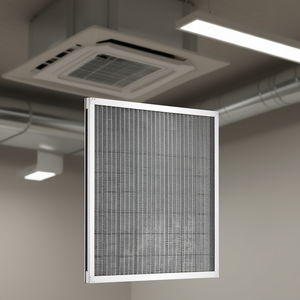 Filtre à air électrostatique en aluminium 20x20x1 pouce MERV 8, filtre à panneaux pour systèmes HVAC commerciaux - Product Image 2