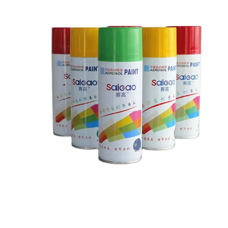 SAIGAO Factory supply OEM available easy construction bike Spray paint for leather metal wood ABS glass spray paint