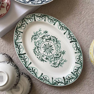 Juego de Platos de Porcelana China con Diseño Azul y Blanco de Estilo Europeo de Alta Gama, Platos con Estampado de Tigre para Bodas - Product Image 4