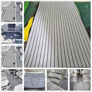 แผ่นรองพื้นโฟม EVA ขนาด 240x120/90 ซม. สำหรับเรือยอชท์ รถบ้าน RV แผ่นปูพื้นโฟมลายไม้สักแบบมีกาวในตัว แผ่นปูพื้นโฟมสังเคราะห์สำหรับเรือ - Product Image 2