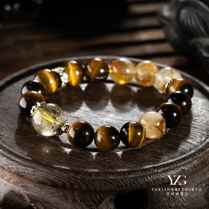 YXG Handmade Luxury Round Natural Stone Bracelet Unisex Fine Fashion Jewelry For Weddings Parties