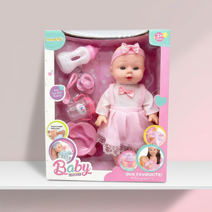 Interactive Baby Doll with Pink Outfit Bottle & Pacifier - 3+ Years Girls Role Play Toy Set - Product Image 1
