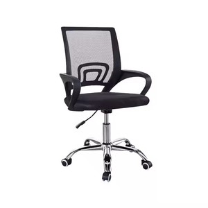 Chaise de bureau pivotante réglable à dossier moyen en maille bon marché 2026 avec accoudoirs pour le personnel informatique - Product Image 2