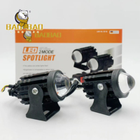 Faro Antiniebla LED de Doble Color para Motocicleta, Luz de Conducción Diurna DRL, Foco Delantero para Moto, ¡Gran Oferta!