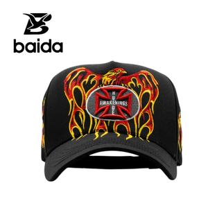 Casquettes Personnalisées Sombrero Factory Vente en Gros Casquettes de Baseball Ajustables à 5 Panneaux Broderie 3D Style Décontracté Hip Hop - Product Image 5