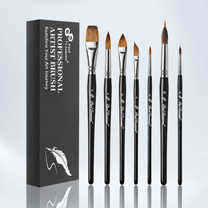 Ensemble de pinceaux pour aquarelle Paul Cézanne, poils synthétiques en sable, pinceaux d'artiste avec manche en bois de bouleau pour la peinture à l'huile et à l'acrylique - Product Image 1