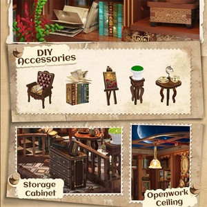 Mô hình nhà thu nhỏ tự lắp ráp <span class=keywords><strong>DIY</strong></span>, đồ trang trí nhà búp bê, bộ đồ chơi giáo dục - Product Image 6