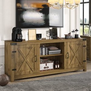 Unidad de consola de televisión de diseño moderno, mesa de centro de entretenimiento, mueble de madera para sala de estar, soporte de TV - Product Image 4
