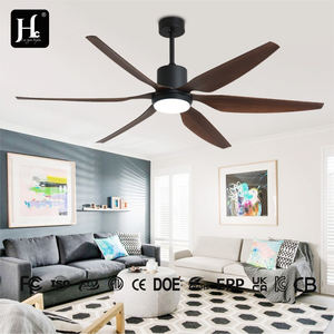 Lámpara de techo LED moderna de gran venta con motor DC, lámpara colgante negra y ventilador con control remoto para sala de estar - Product Image 3