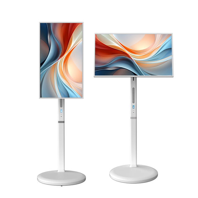 Portable Android Smart TV 21.5" LED LCD Monitor Touch Screen 1080p IPS Waterproof Wireless Charging Movable Standing Design Home