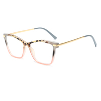 VisualMate Factory Custom cat Eye TR90 Metal Eyewear Oversize Optical Frame Eyeglasses Frames for All Face