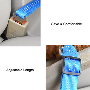 Personalized Adjustable Dog Car Seat Belt Polyester Lead Dog <b>Leash</b> Backseat Safety Belt Dog Harness <b>Pet</b> <b>Collars</b> <b>Pet</b> Accessories - Product Image 5