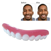 Faux Couvre-Dents pour un Sourire Parfait, Facettes Flexibles d'Appareil Dentaire Cosmétique Amovible, Faux Appareil pour les Dents