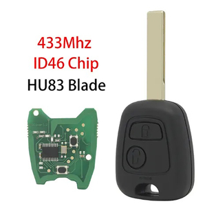 Llave Inteligente de Repuesto para <span class=keywords><strong>Citroen</strong></span> C2 C3 C4 <span class=keywords><strong>Xsara</strong></span> <span class=keywords><strong>Picasso</strong></span> Berlingo, Chip ID46 433MHz, Peugeot 106 206 207 306 307 VA2/HU83/NE72/SX9 - Product Image 5