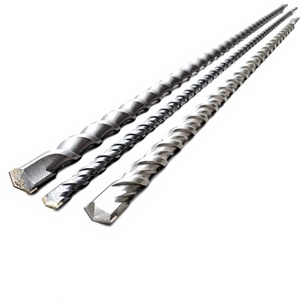 Mèche de perçage à percussion SDS-plus à queue carrée pour <span class=keywords><strong>béton</strong></span> pénétrant les murs, longueur 80cm-<span class=keywords><strong>1m</strong></span>, diamètre de la queue 10-38mm, deux cannelures et rainures - Product Image 1