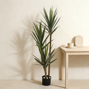 Arbre artificiel vert luxuriant de 150 cm (5 pieds 5 pouces) de haut pour l'intérieur, la maison, le salon, la chambre à coucher, le bureau à domicile - Product Image 5