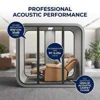 Capsule de sommeil intelligente moderne pour aéroport, insonorisée 35 dB, avec purificateur d'air écologique, idéale pour les salons de terminal et les zones de transit