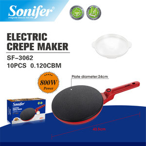Plaque chauffante électrique Sonifer SF-3062 pour cuisine, 800 W, grand diamètre de 24 cm, support pour plaque chauffante, appareil à crêpes manuel - Product Image 4