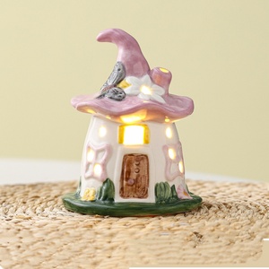 Linda Lámpara de Noche de Cerámica con Forma de <span class=keywords><strong>Casa</strong></span> Mágica para Halloween, Lámpara de Noche para Dormitorio Infantil, Lámpara de Noche Acogedora para Dormir, Regalo de Cumpleaños - Product Image 2