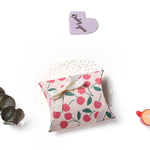 Tùy chỉnh cmrk in tông giấy gối hình dạng hộp quà tặng cho đám cưới hiện tại kẹo bao bì - Product Image 5