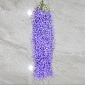Nouvelle Collection 2026 : Guirlandes de feuilles de saule artificielles colorées de 110 cm pour la décoration murale intérieure (vente en gros) - Product Image 5