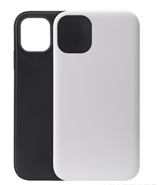 3D Sublimation Tough Blank Phone Case With TPU Protective Case for iPhone 11 12 Sublimation Printing 2 in 1 Coating Film Case