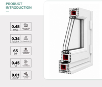 Fenêtre à battant en PVC certifiée CE, double vitrage à isolation thermique, pour la construction résidentielle