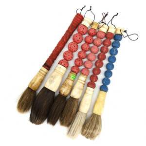 도매가 고품질 중국 골동품 비취석 서예 붓 - Product Image 5