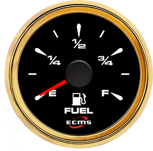 Nouveau <span class=keywords><strong>Jauge</strong></span> de niveau de <span class=keywords><strong>carburant</strong></span> blanc 52mm 0-190Ohm Marque ECMS IP67 Étanche 9-32V pour Bateaux - Product Image 4