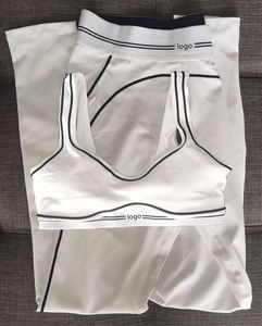 <span class=keywords><strong>Con</strong></span> logotipo, conjunto de yoga sin costuras de 2 piezas para <span class=keywords><strong>mujer</strong></span>, en stock, bra deportivo de alta elasticidad y leggings, traje de fitness para gimnasio, pilates y entrenamiento. - Product Image 5