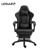 Bon marché, mobilier de bureau pour jeux de course DOWINX, siège de jeu pivotant ergonomique avec logo personnalisé, fauteuil de jeu Silla avec assise épaisse