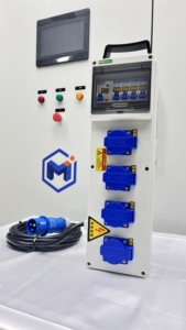 Caja de Distribución de Energía Portátil Personalizable de ABS <span class=keywords><strong>con</strong></span> 4 Tomas de Corriente, <span class=keywords><strong>Cable</strong></span> de 5 Metros, Protección IP65 <span class=keywords><strong>y</strong></span> <span class=keywords><strong>Enchufe</strong></span> Industrial - Product Image 3