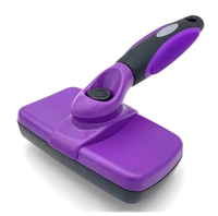 Amazon Hot Sale Haustier bürste für Hunde Dog Slicker Brush Hunde pflege bürste mit selbst reinigendem Knopf
